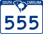 SC Highway 555 marker