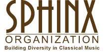 Logo in brown and black type with the organization motto below "Building Diversity in Classical Music"