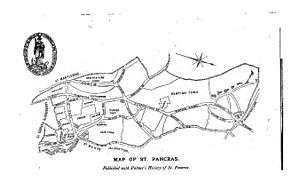 Map of St Pancras, published in 1870