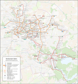 Map of the network, as of September 2015