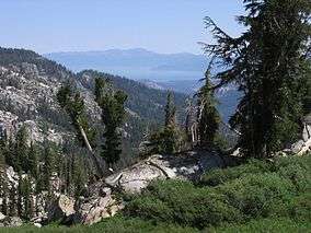 View of Lake Tahoe looking north from Tahoe Rim Trail