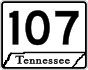 State Route 107 primary marker