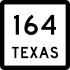 State Highway 164 marker