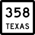 State Highway 358 marker
