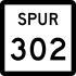 State Highway Spur 302 marker