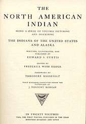 cover page of The North American Indian, published in 1907