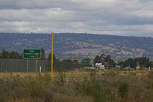 Photograph showing "End Tonkin Highway" sign