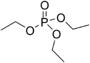 Skeletal formula of triethyl phosphate