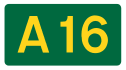 A16 road shield
