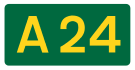 A24 road shield