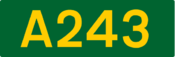 A243 road shield