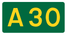 A30 road shield