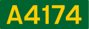 A4174 road shield