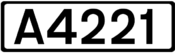 A4221 road shield