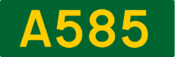A585 road shield
