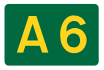 A6 road shield