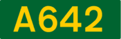 A642 road shield