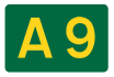 A9 road shield