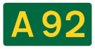 A92 road shield
