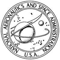 NASA seal, black and white