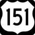 US Highway 151 marker