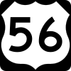U.S. Route 56 marker