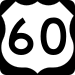 US Highway 60 marker