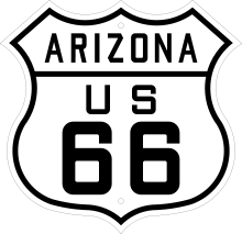 U.S. Highway 66 historic route marker