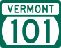 Vermont Route 101 marker