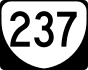 State Route 237 marker