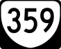 State Route 359 marker