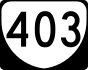 State Route 403 marker
