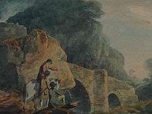 Bridge over the Yealm near Plymouth Devon 1791 by William Payne