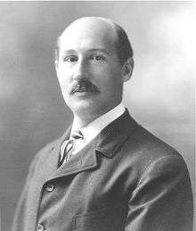 Walter Camp, a balding man with a mustache