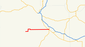 A map indicating the path that SR 220 takes through the county.