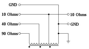 Schematic diagram of automatic transformer