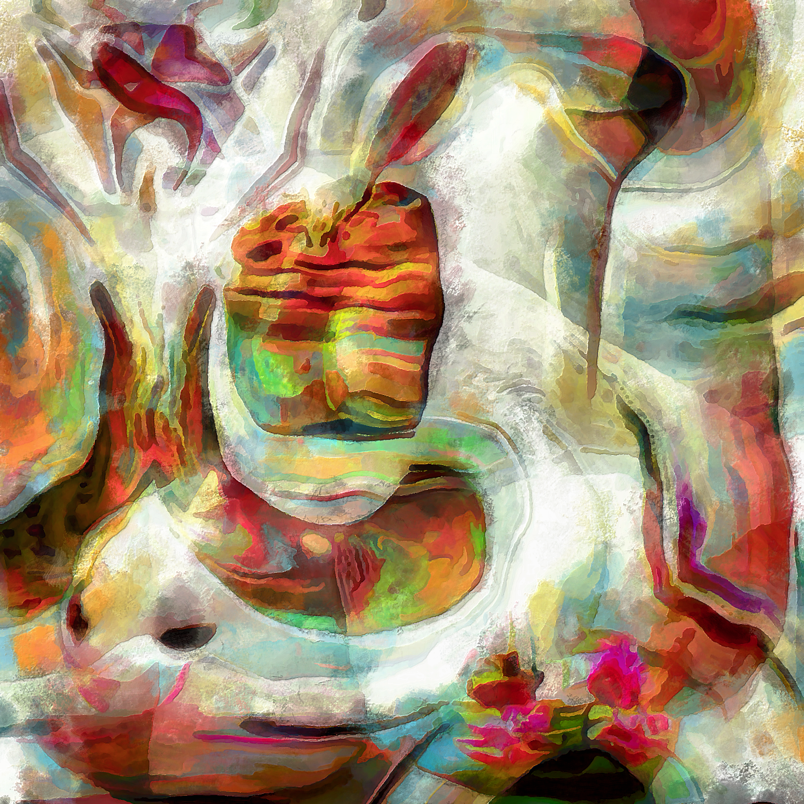 Nft Apple Bunny Abstraction