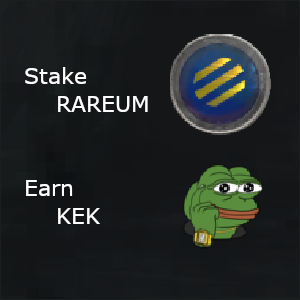 Stake RAREUM and earn KEK